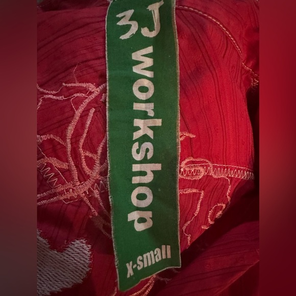 Johnny Was workshop embroidered shirt size XS - Picture 12 of 13